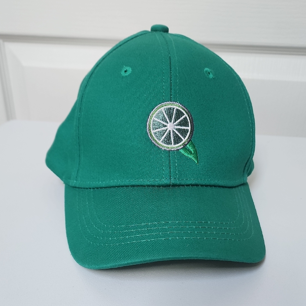 Deep Eddy Vodka Hat Green Baseball Cap with Lime Embroidery